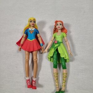 DC Super Hero Girls 6" Figures Supergirl And Poison Ivy